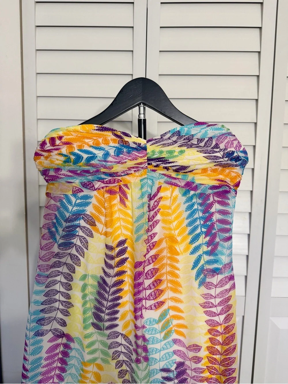 Signature by Sangria colorful strapless